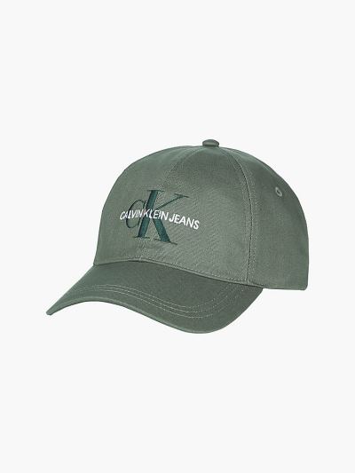 Calvin Klein Táskák & Kiegészítők HU429640 | Calvin Klein Logo Férfi Sapka Zöld
